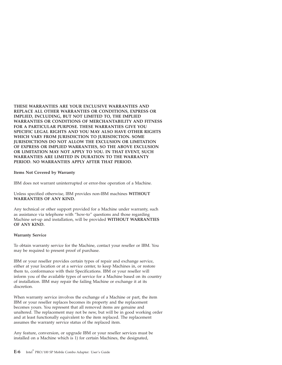 IBM MOBILE COMBO ADAPTER PRO/100 SP User Manual | Page 52 / 72