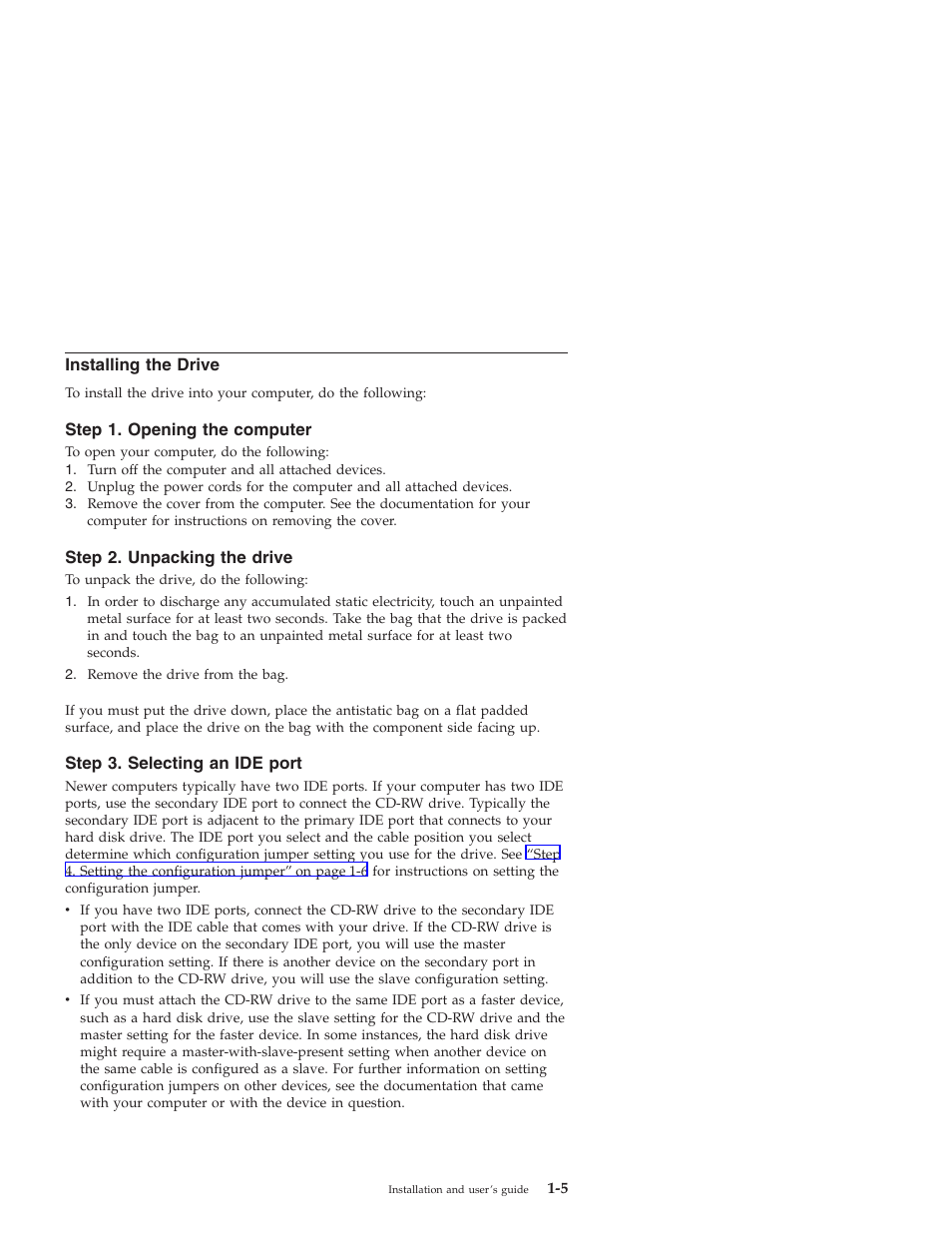 Installing the drive | IBM 22P6969 User Manual | Page 13 / 54