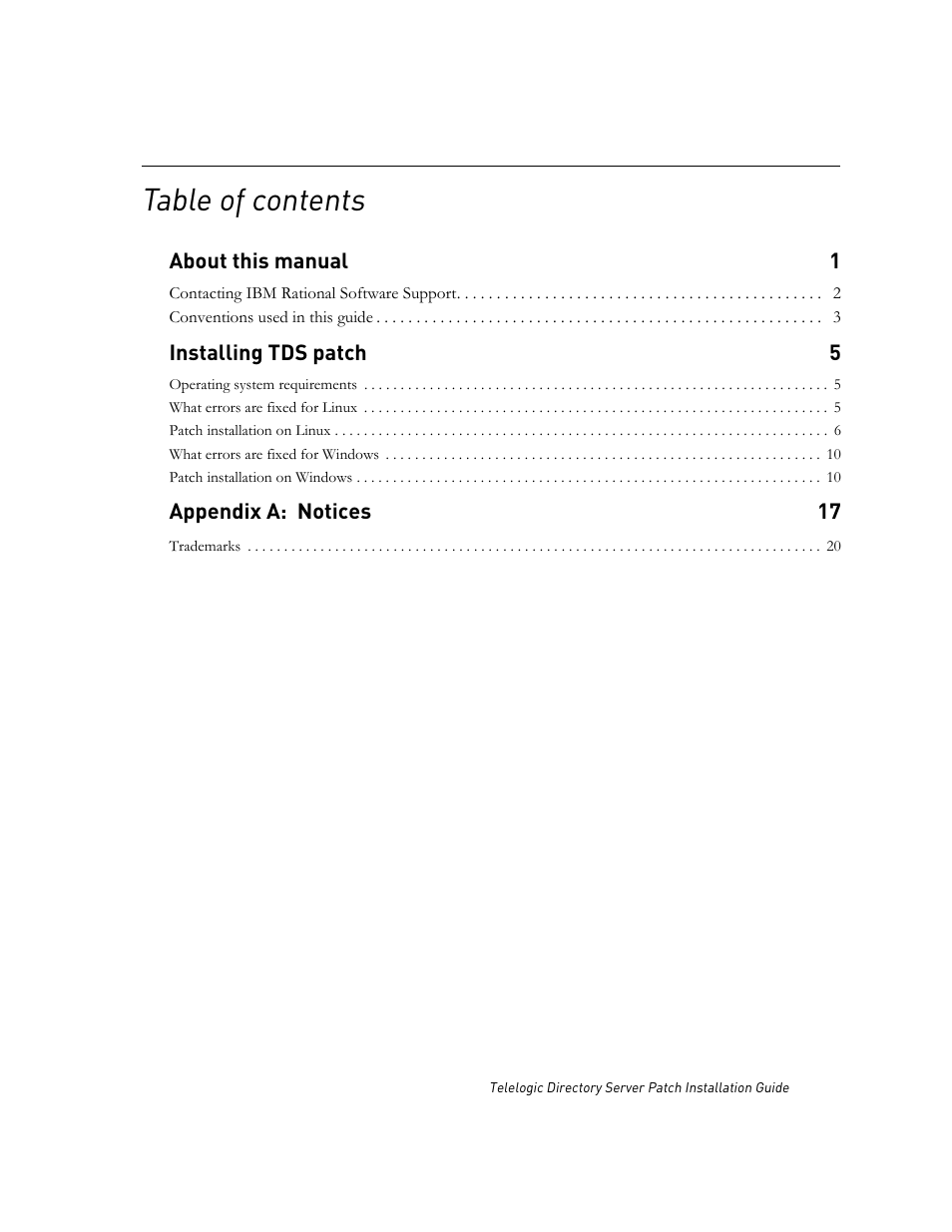 IBM Telelogic Directory Server User Manual | Page 3 / 26
