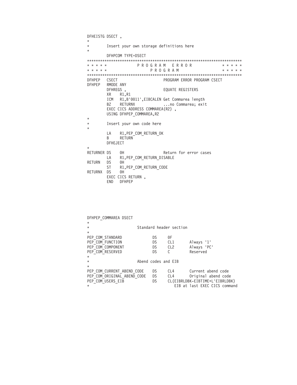 The program error program | IBM SC33-1683-02 User Manual | Page 441 / 875