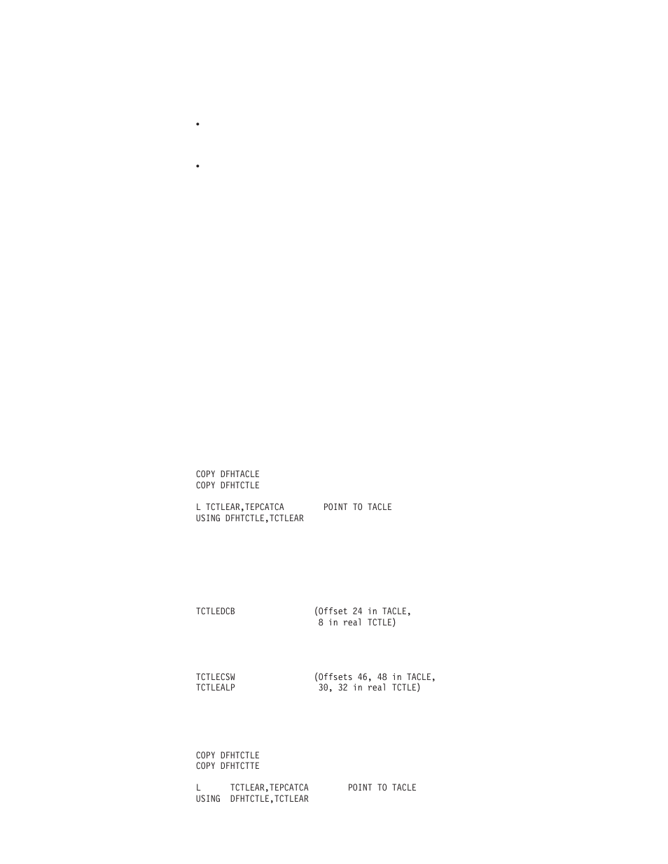 Addressing the contents of the tacle | IBM SC33-1683-02 User Manual | Page 473 / 875