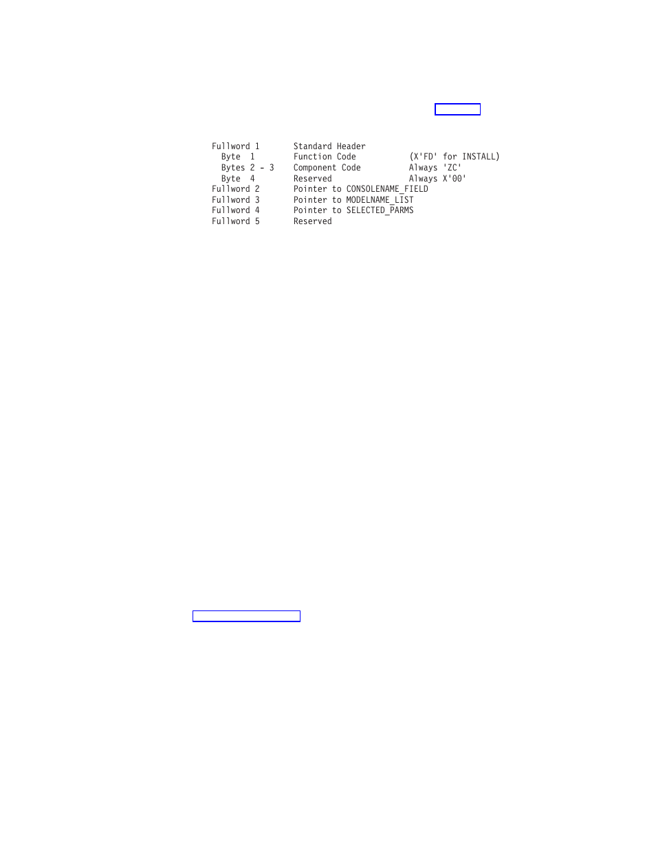 The communication area at install for consoles | IBM SC33-1683-02 User Manual | Page 539 / 875