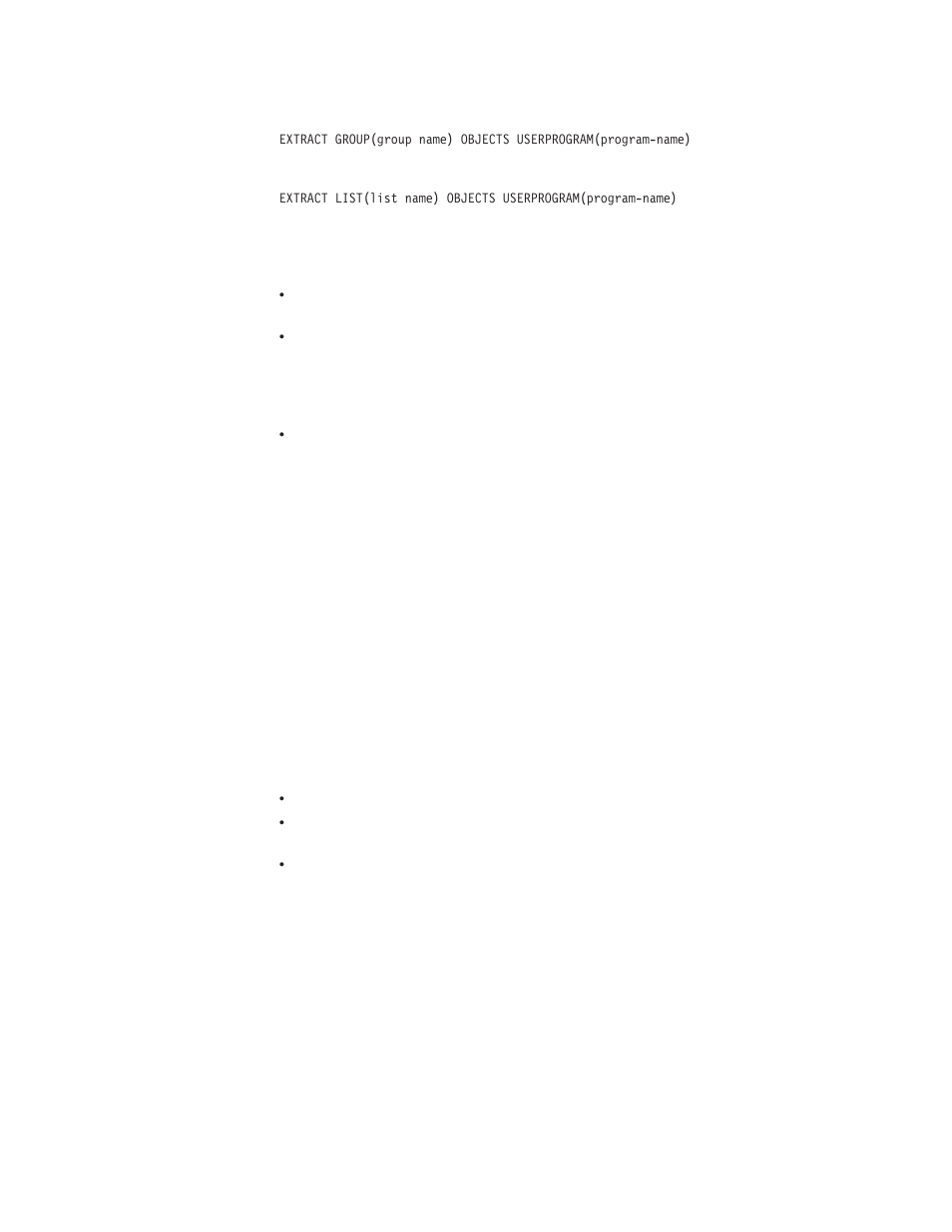 Assembling and link-editing extract programs | IBM SC33-1683-02 User Manual | Page 779 / 875