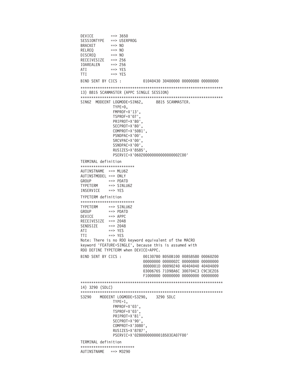 Matching models and logon mode entries 784 | IBM SC33-1683-02 User Manual | Page 816 / 875