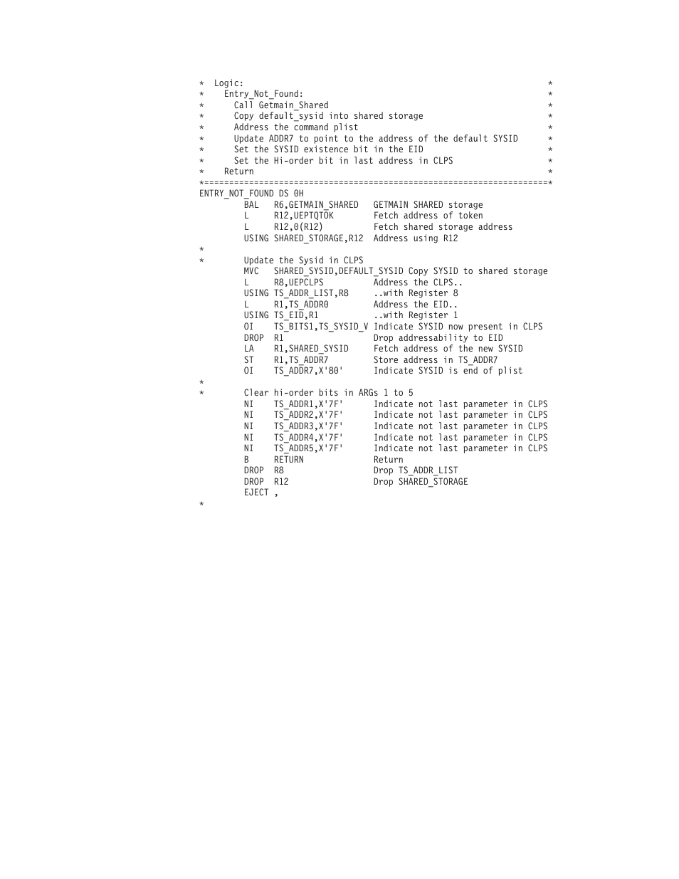 Example xtsereq global user exit program | IBM SC33-1683-02 User Manual | Page 849 / 875