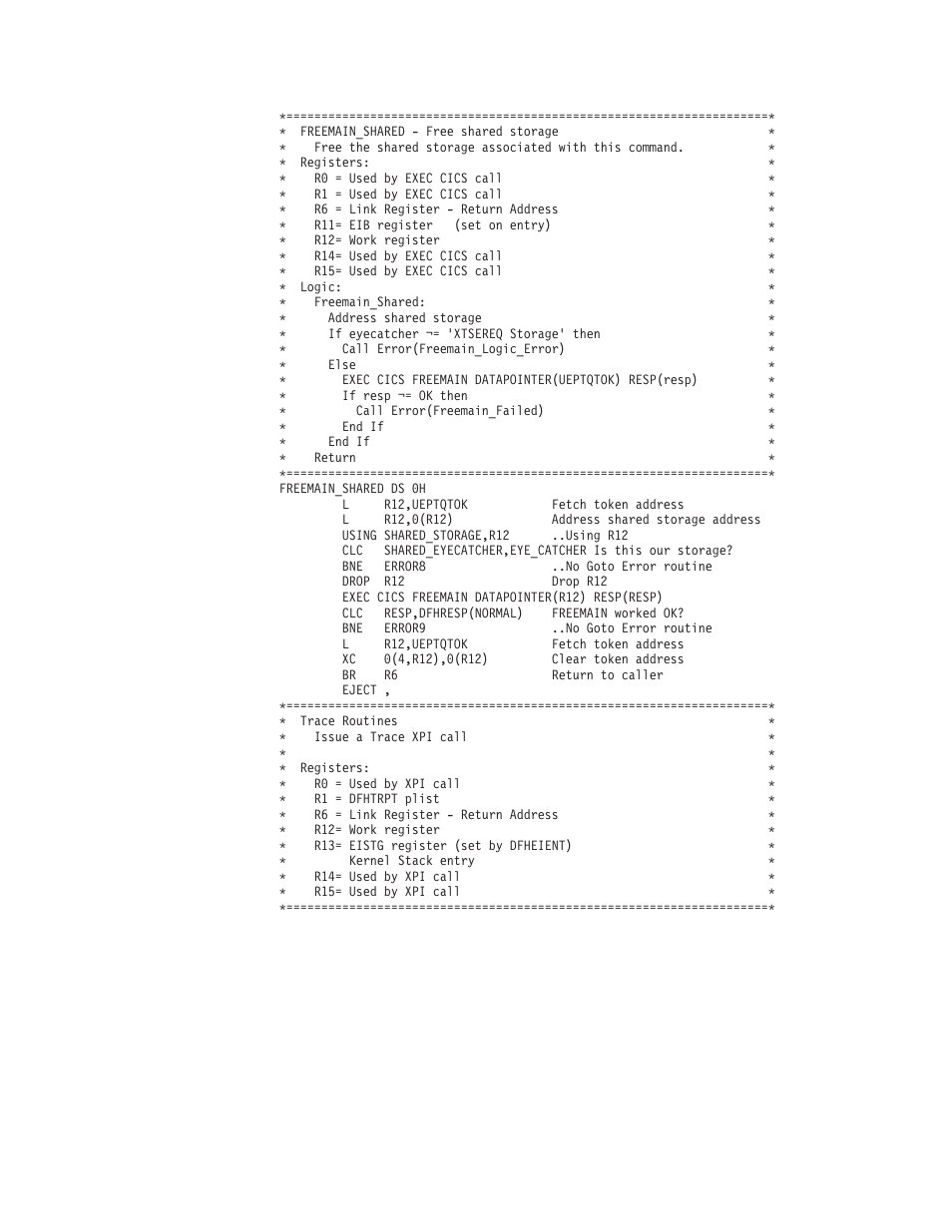 Example xtsereq global user exit program | IBM SC33-1683-02 User Manual | Page 851 / 875