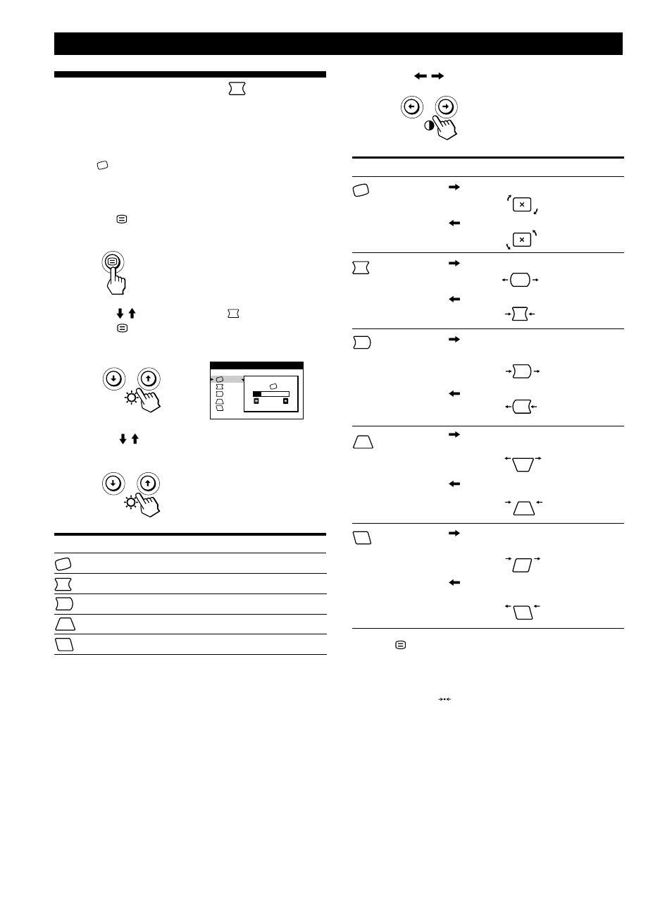 Using the geometry on-screen display, Using the geometry, On-screen display | Using the geometry on- screen display, Customizing your monitor | IBM P96 User Manual | Page 16 / 128