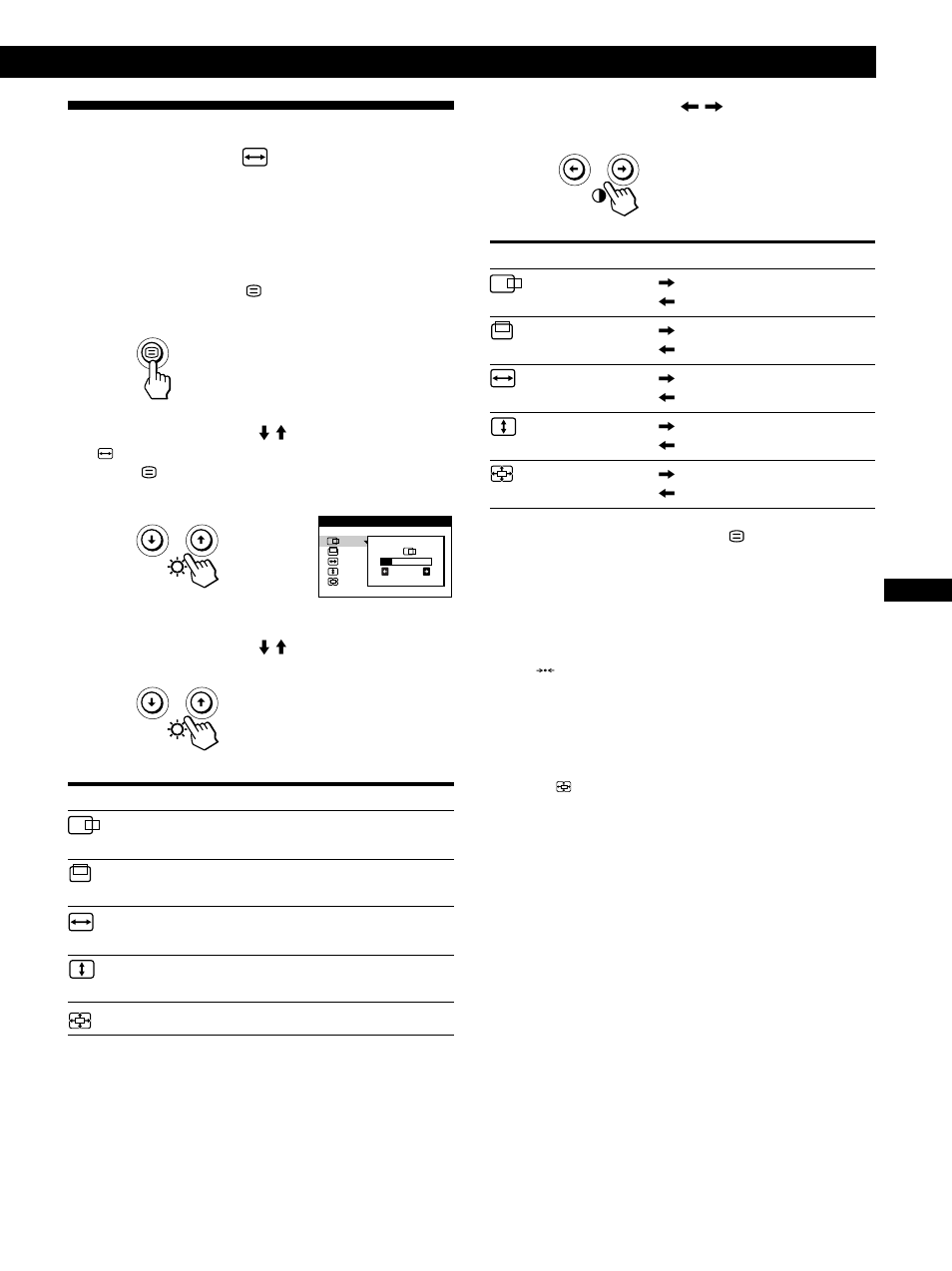 Utilisation de l’écran de menu taille/centre, Personnalisation de l’affichage | IBM P96 User Manual | Page 37 / 128