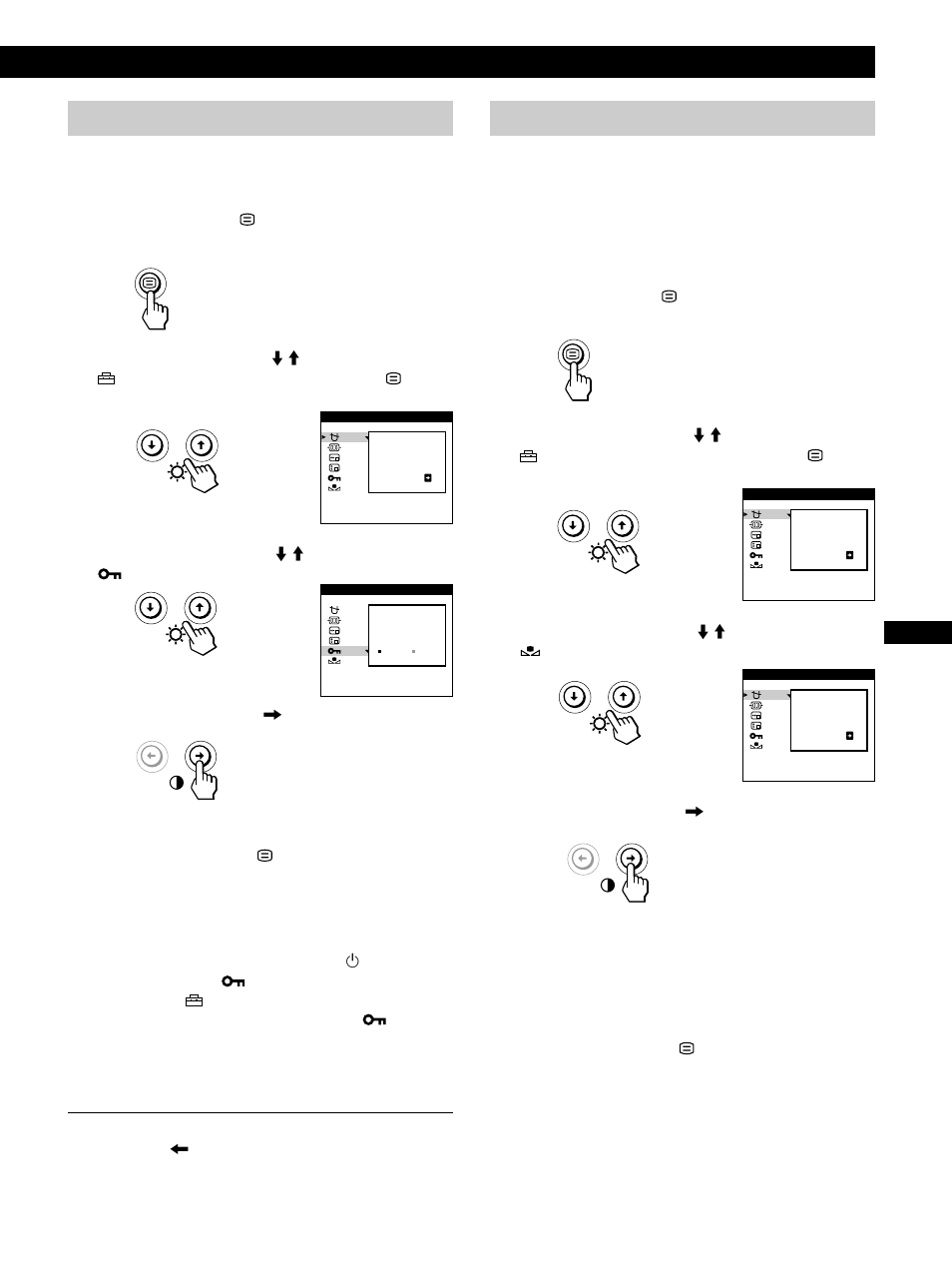 Einstellen des monitors, Einstellen des monitors sperren der bedienelemente, Wiederherstellen der farben | IBM P96 User Manual | Page 65 / 128