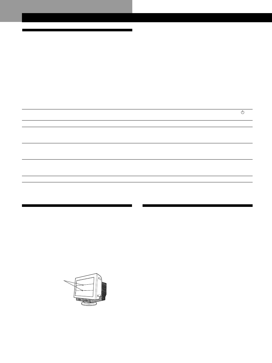 Energiesparfunktion, Dämpfungsdrähte, Plug & play | Einstellen des monitors, Technische merkmale | IBM P96 User Manual | Page 68 / 128