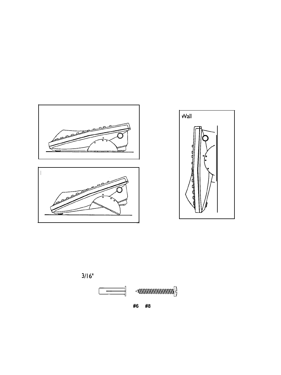 Adjusting the viewing angle brackets, Wall mounting | IBM -4900 User Manual | Page 19 / 44