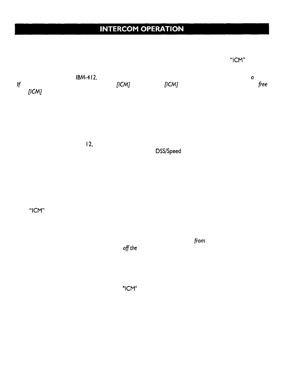 Direct station select (dss) keys, Placing an intercom call | IBM -4900 User Manual | Page 29 / 44