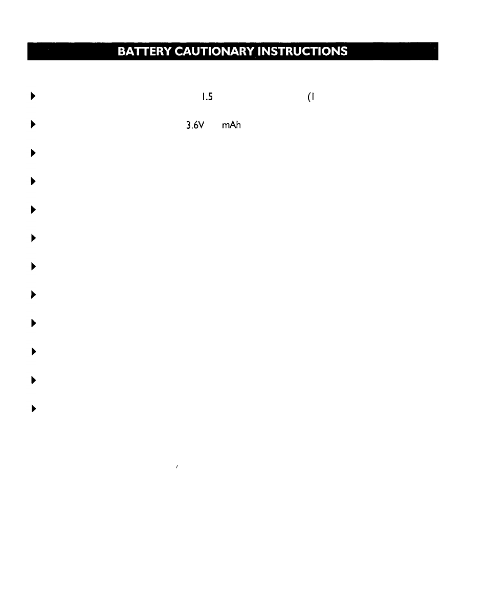 Batteries: caution | IBM -4900 User Manual | Page 6 / 44