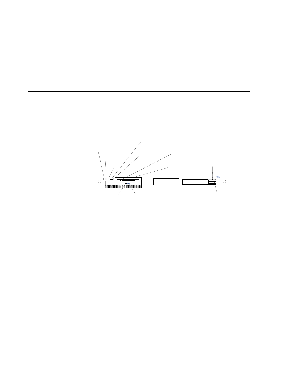 Server controls and indicators, Front view | IBM xSeries 330 User Manual | Page 14 / 158