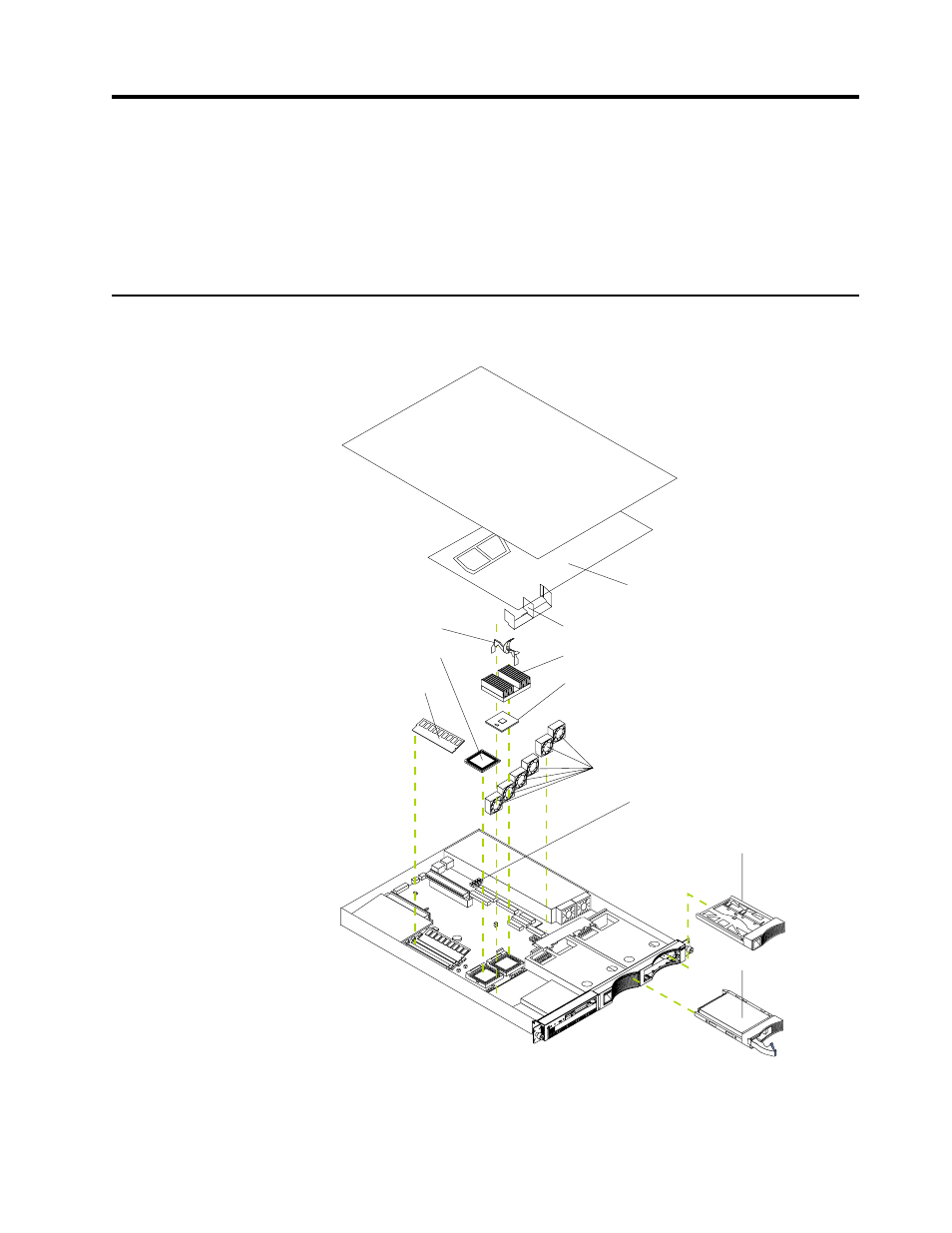 Chapter 5. installing options, Major components of the xseries 330 server, Chapter 5.installing options | Chapter 5. installing options | IBM xSeries 330 User Manual | Page 47 / 158