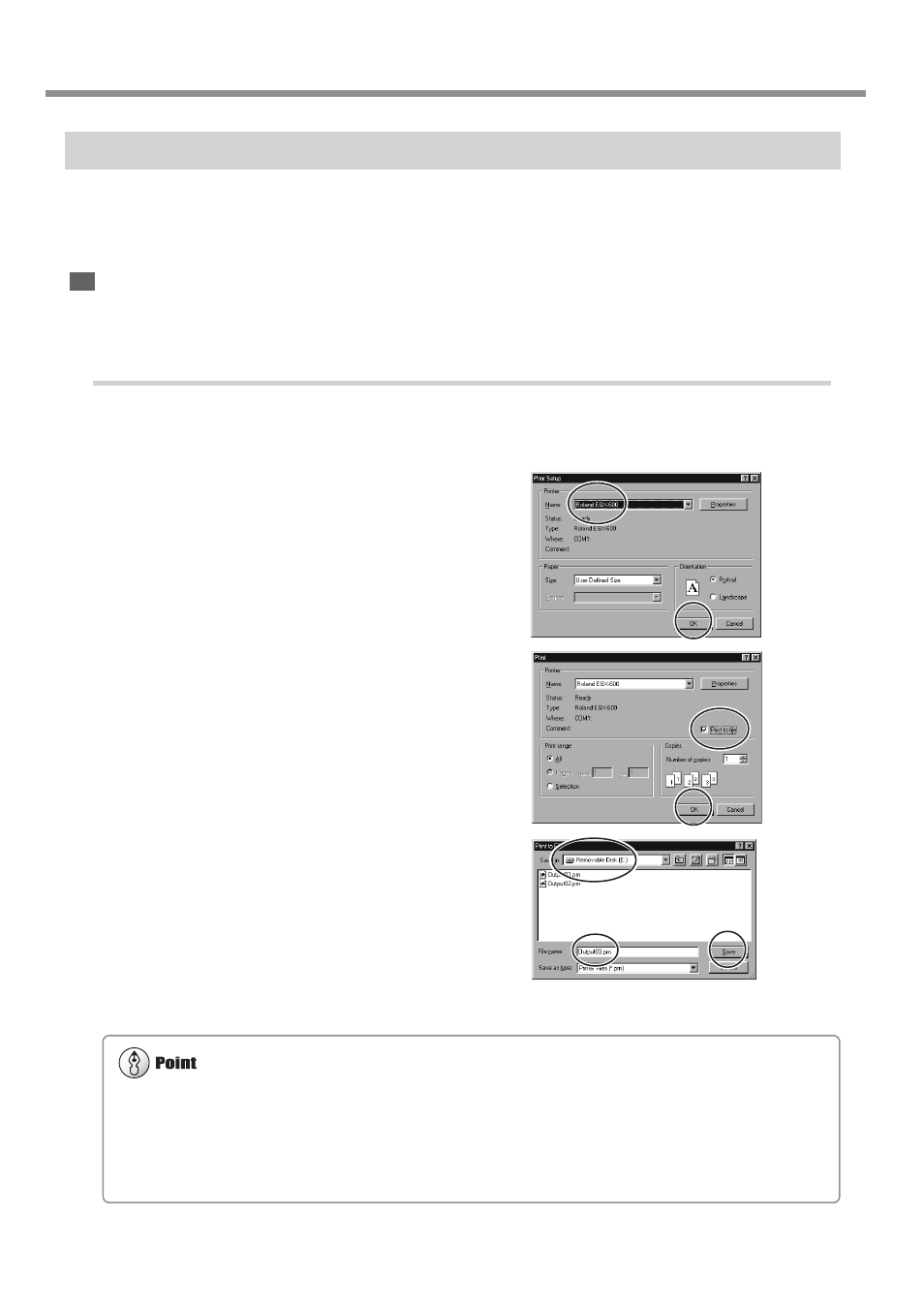 Saving cutting data | IBM EGX-400 User Manual | Page 70 / 149