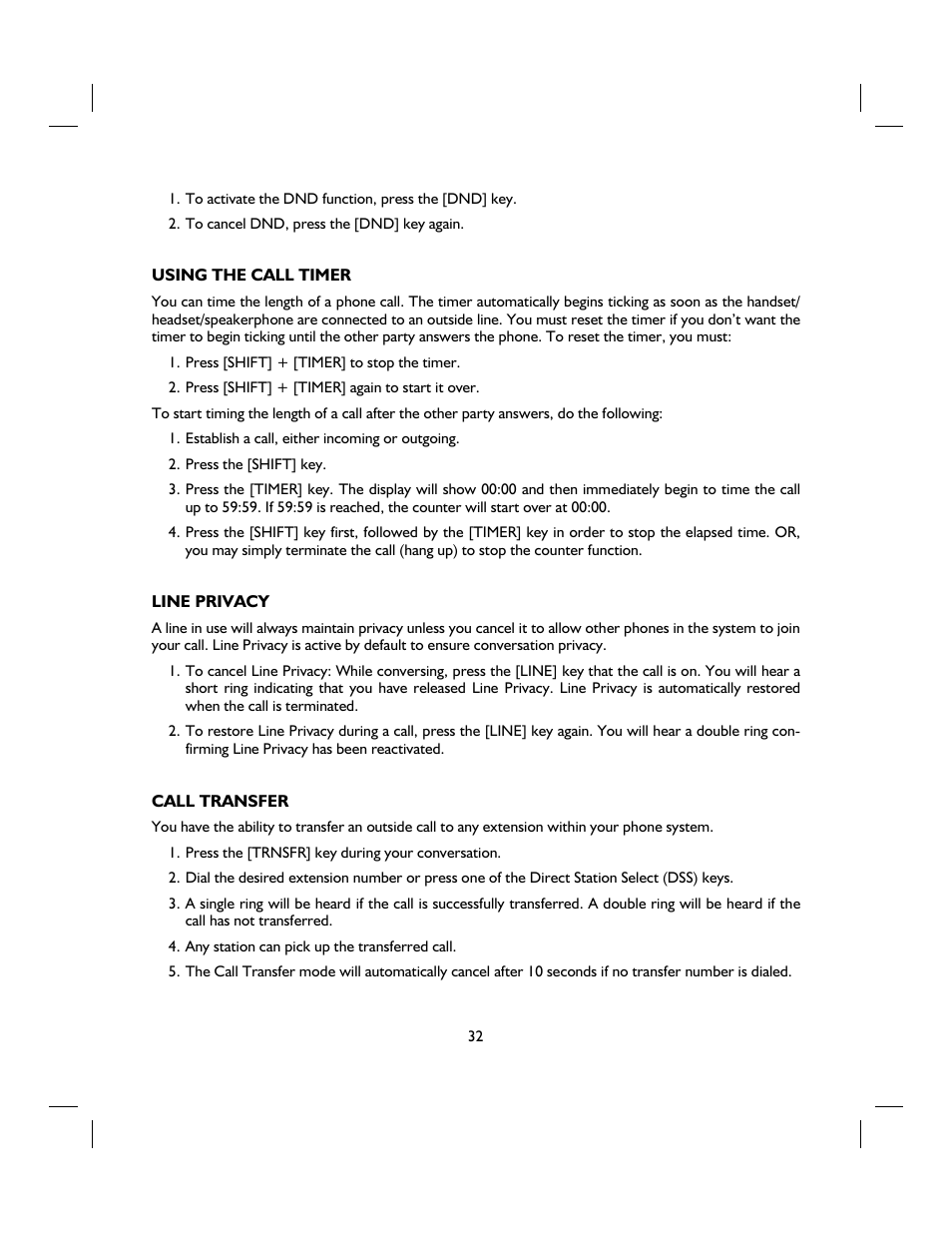 IBM 4 LINE TELEPHONE WITH CALLER ID -412CID User Manual | Page 32 / 43