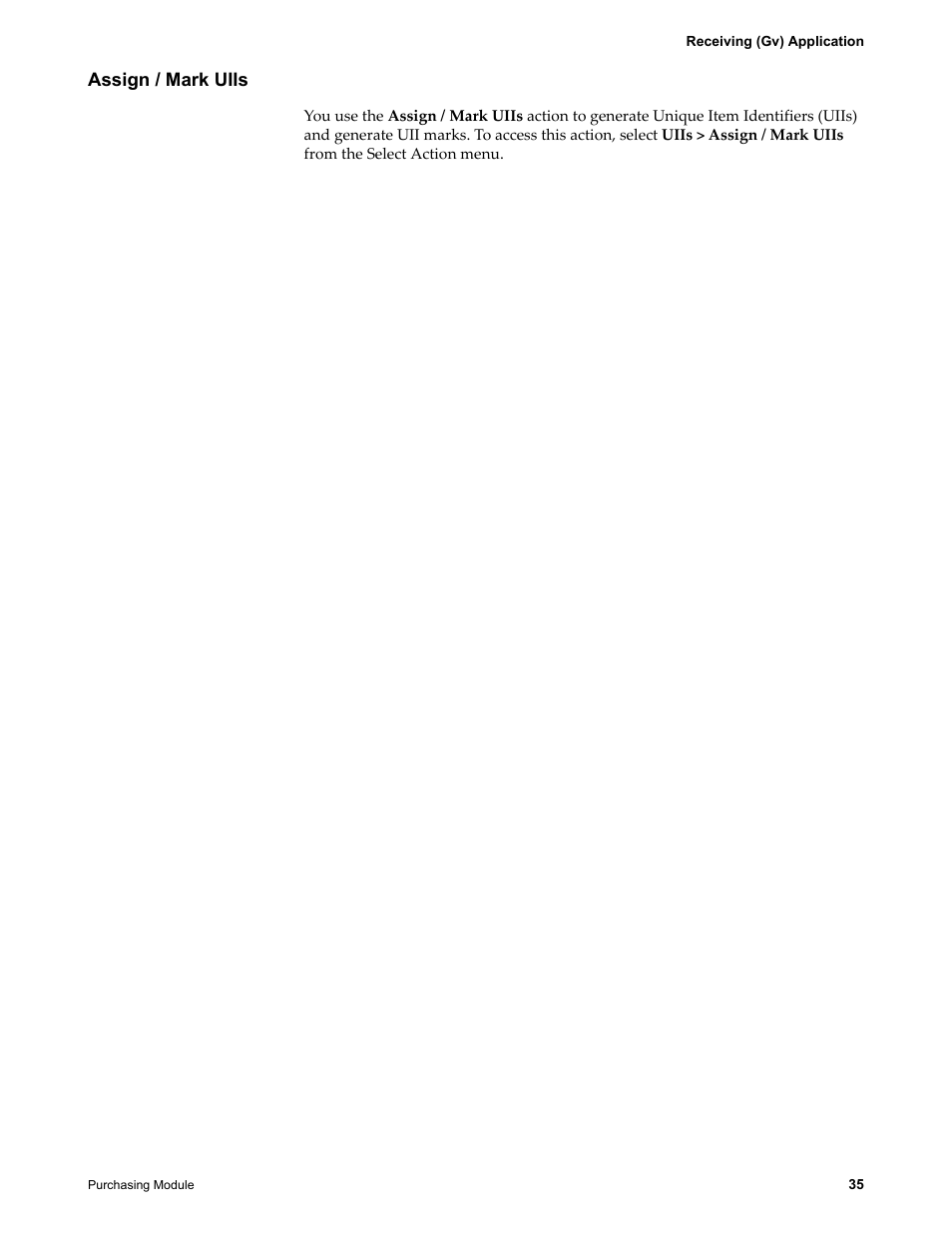 Assign / mark uiis | IBM TIVOLI SC23-8765-00 User Manual | Page 45 / 74