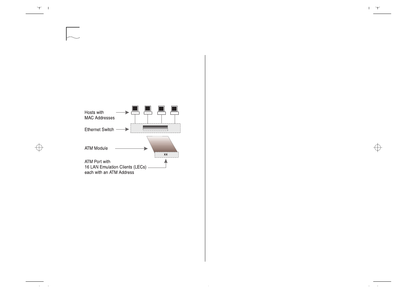 Mapping ethernet and atm addresses, Mapping ethernet and atm addresses 2-6, Address resolution 2-6 | IBM ATM OC-3c User Manual | Page 18 / 140
