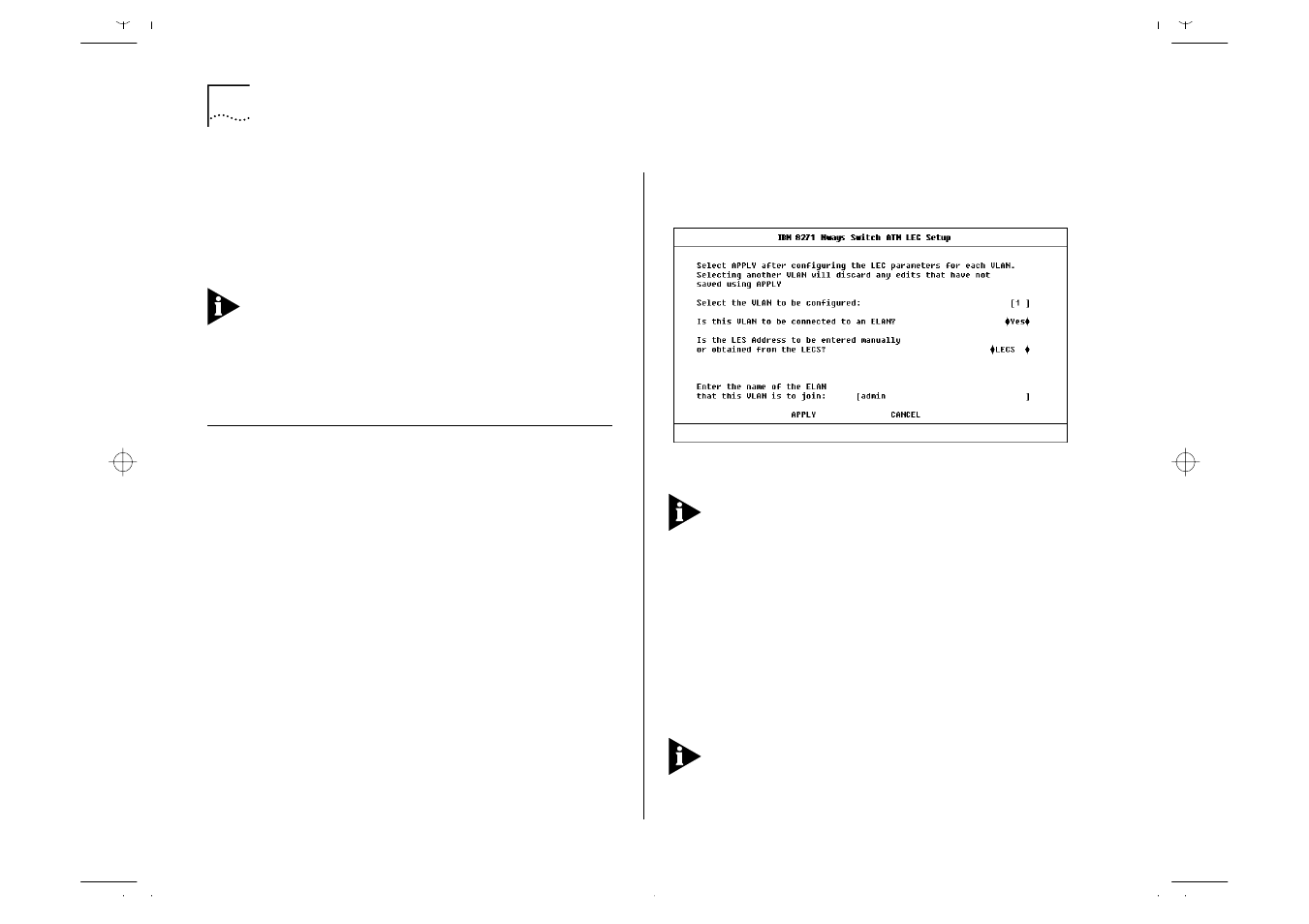 Extending vlans into the atm network, Extending vlans into the atm network 8-4 | IBM ATM OC-3c User Manual | Page 56 / 140