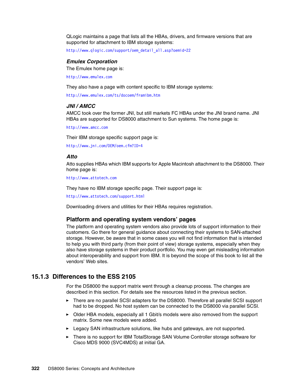 3 differences to the ess 2105 | IBM DS8000 User Manual | Page 344 / 450