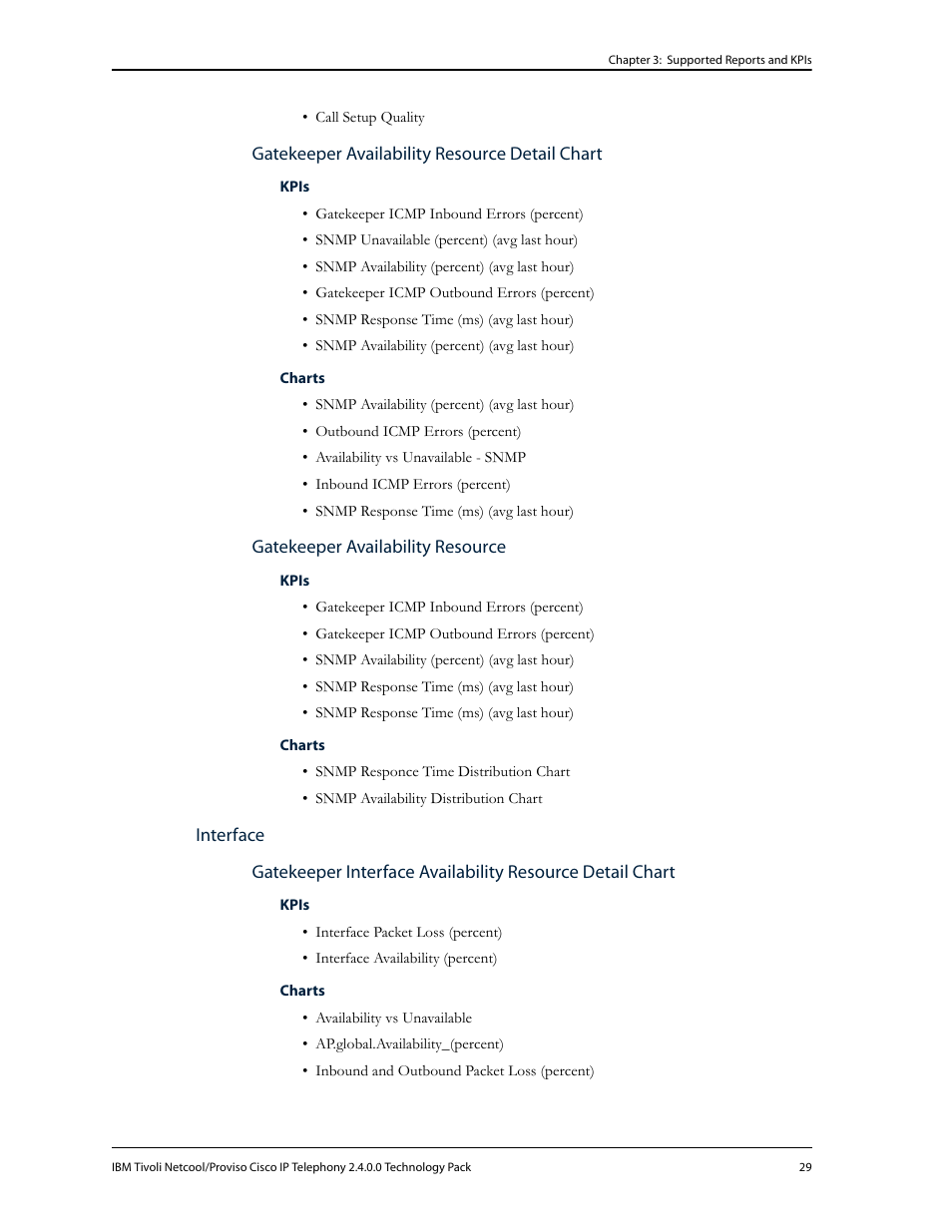 Gatekeeper availability resource detail chart, Gatekeeper availability resource, Interface | IBM CISCO R2E2 User Manual | Page 33 / 110