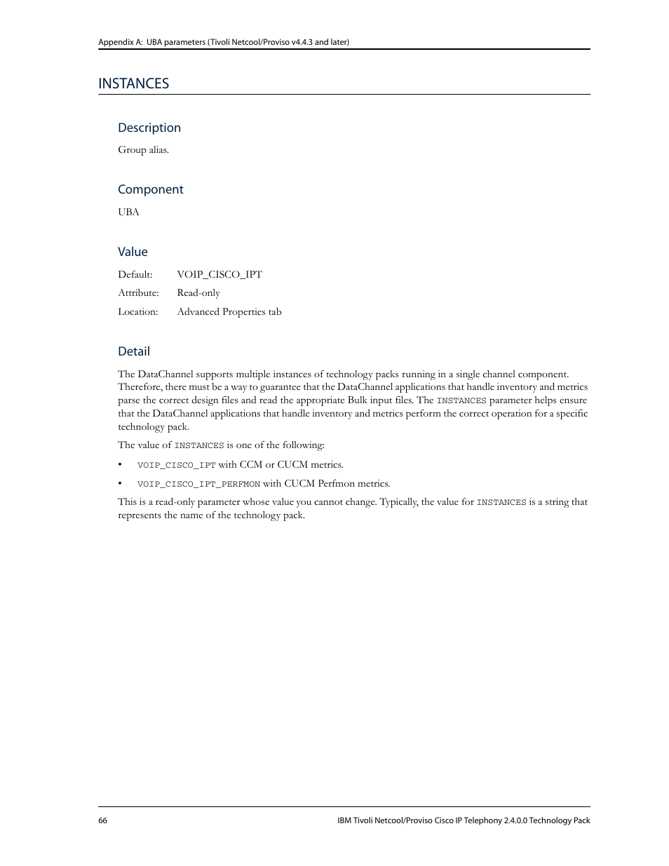 Instances | IBM CISCO R2E2 User Manual | Page 70 / 110