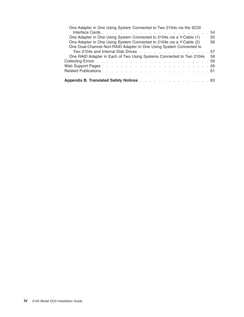 IBM 2104 Model DU3 User Manual | Page 6 / 114