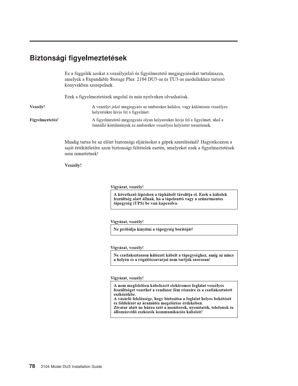IBM 2104 Model DU3 User Manual | Page 94 / 114