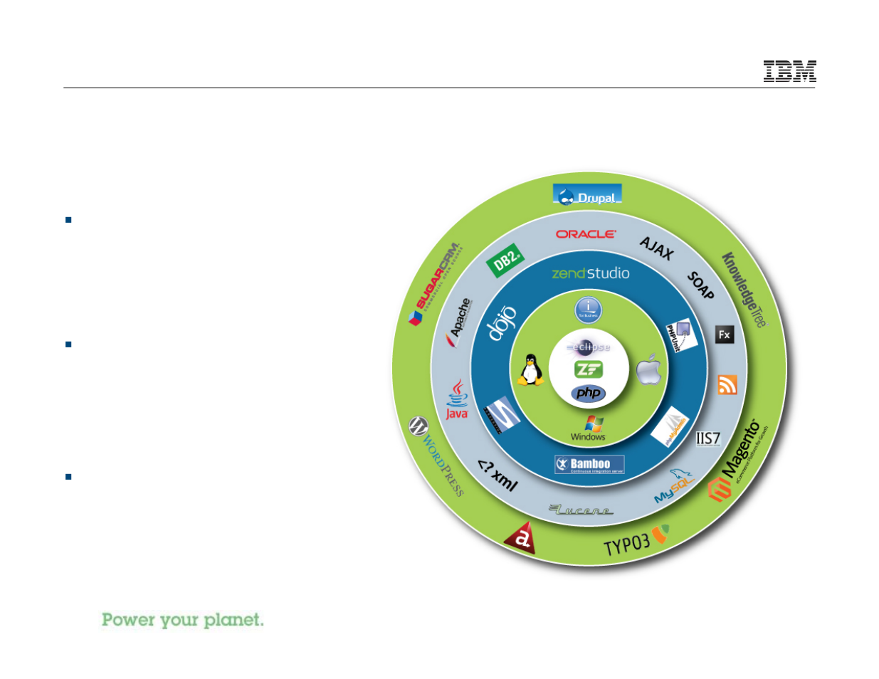 Zend delivers an open solution stack for ibm i, Opens up a vast ecosystem of technologies | IBM I 7.1 User Manual | Page 34 / 59