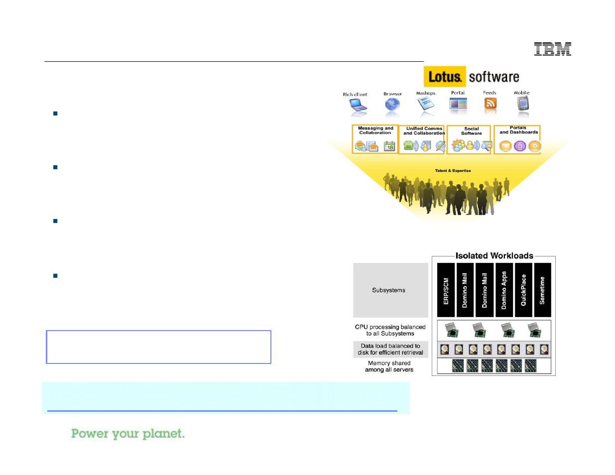 Lotus support for ibm i 7.1, Lotus sametime, Lotus quickr | Additional products | IBM I 7.1 User Manual | Page 36 / 59