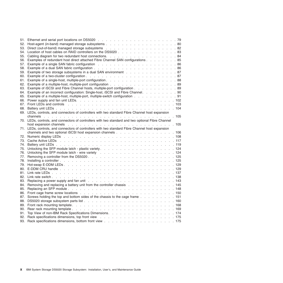 IBM System Storage Subsystem DS5020 User Manual | Page 12 / 250