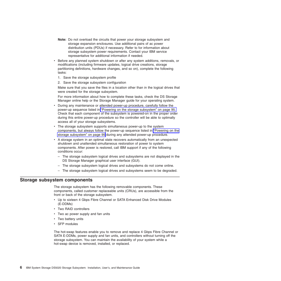 Storage subsystem components | IBM System Storage Subsystem DS5020 User Manual | Page 36 / 250