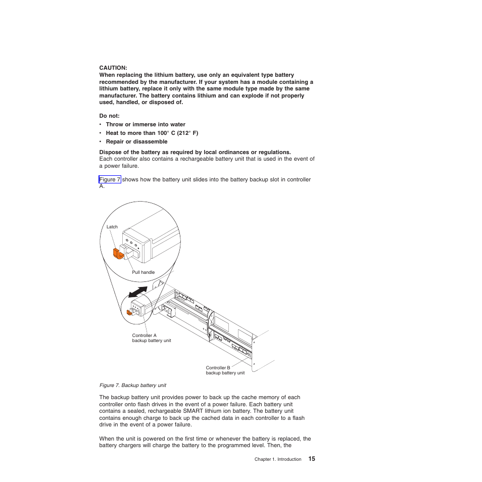 Backup battery unit | IBM System Storage Subsystem DS5020 User Manual | Page 45 / 250