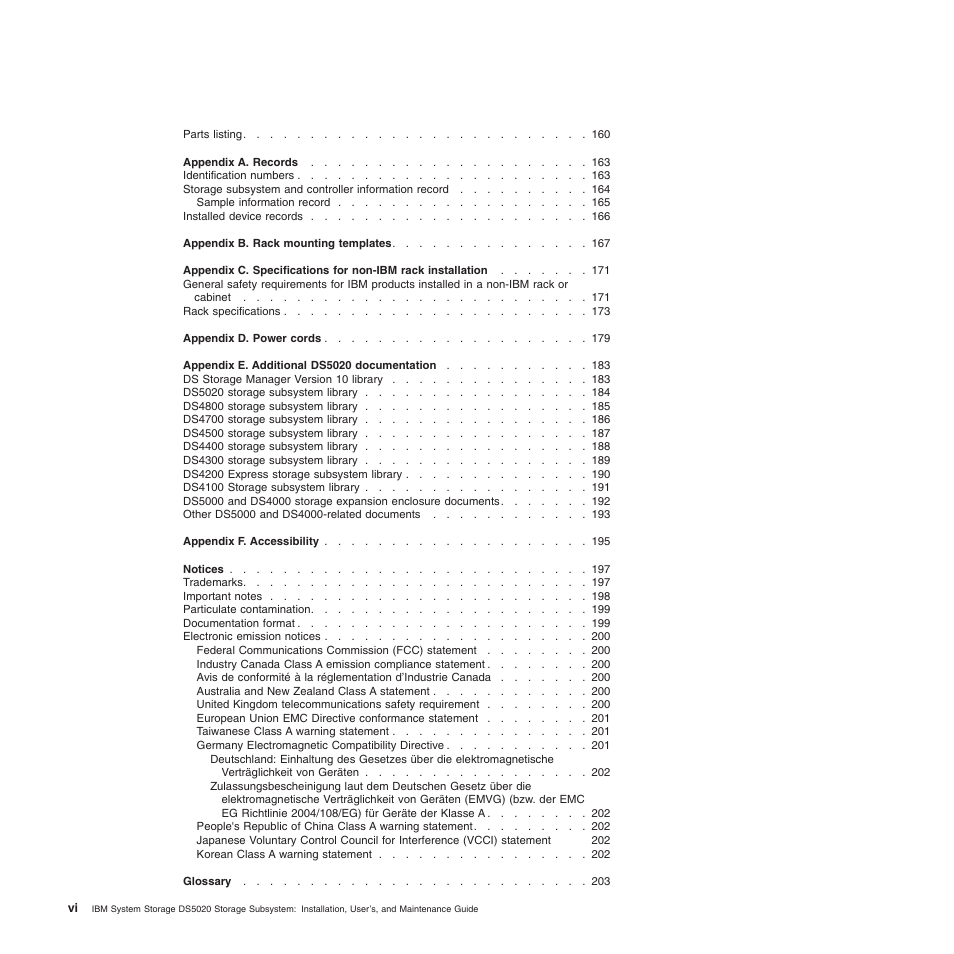 IBM System Storage Subsystem DS5020 User Manual | Page 8 / 250
