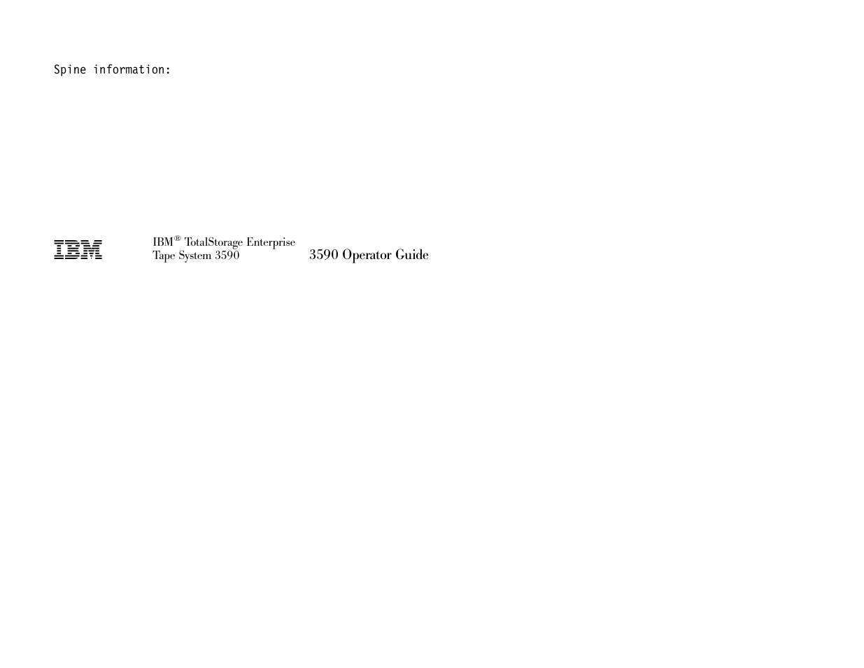 3590 operator guide | IBM 3590 User Manual | Page 167 / 167