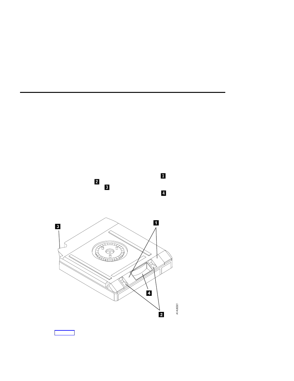 Chapter 5. cleaning procedures, Bottom view of a cleaning cartridge | IBM 3590 User Manual | Page 87 / 167