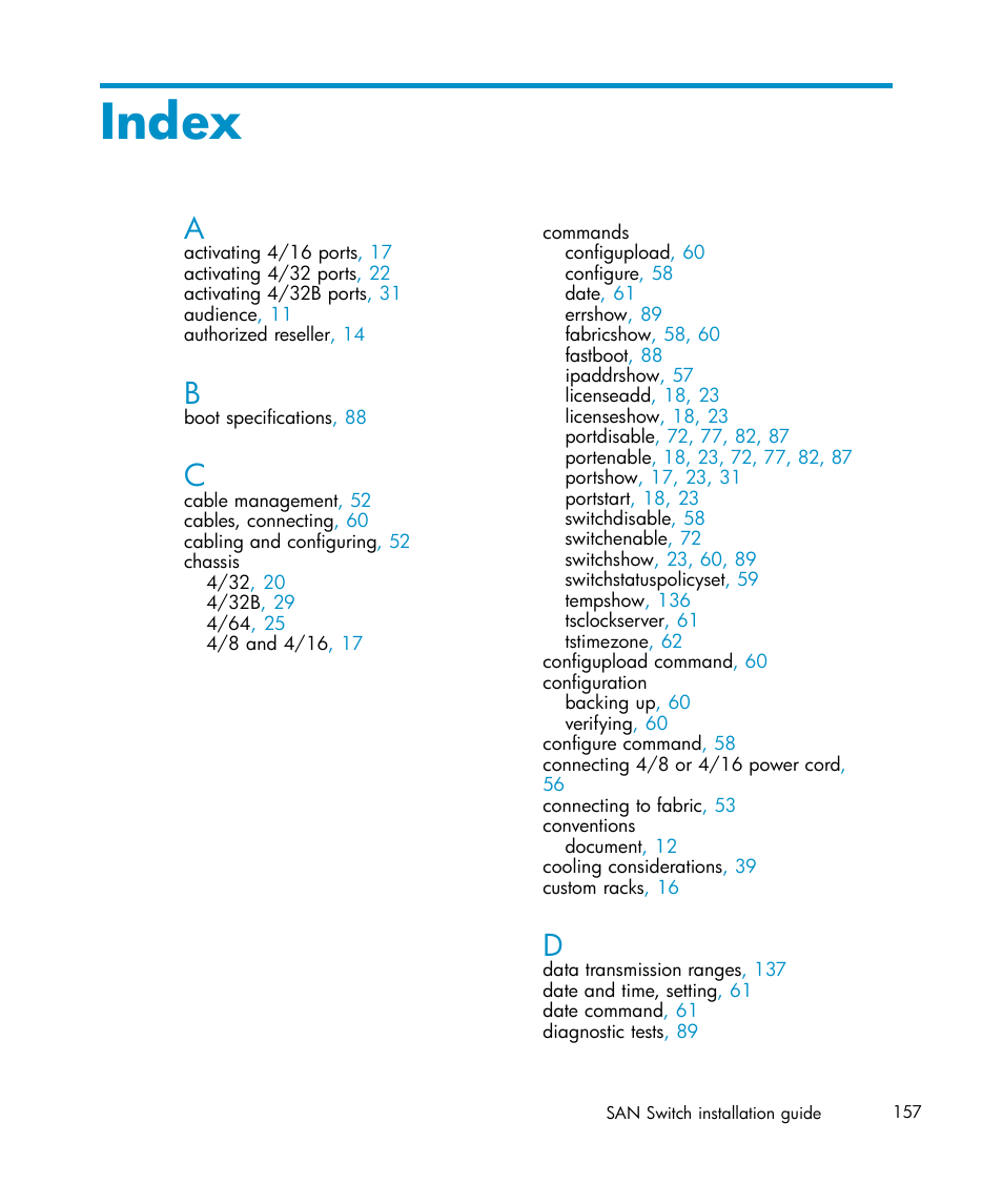 Index | IBM AA-RWF3A-TE User Manual | Page 157 / 159