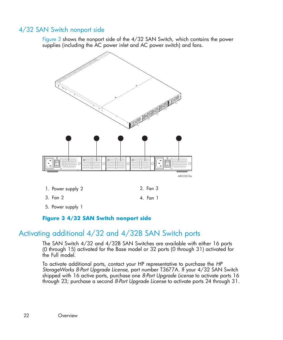 4/32 san switch nonport side, Locating 4/32b san switch fc ports, 3 4/32 san switch nonport side | IBM AA-RWF3A-TE User Manual | Page 22 / 159
