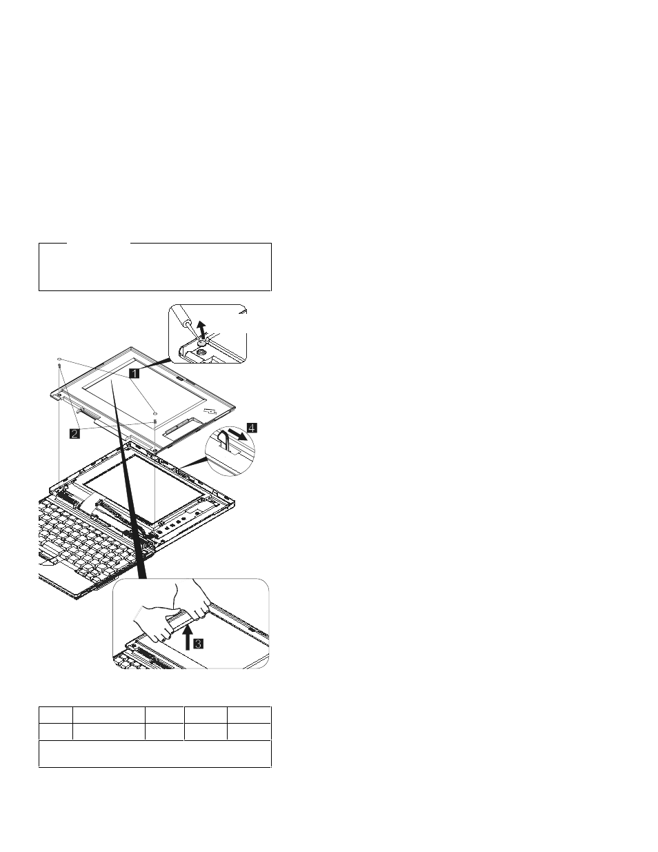 1070 lcd bezel | IBM Z50 User Manual | Page 58 / 77