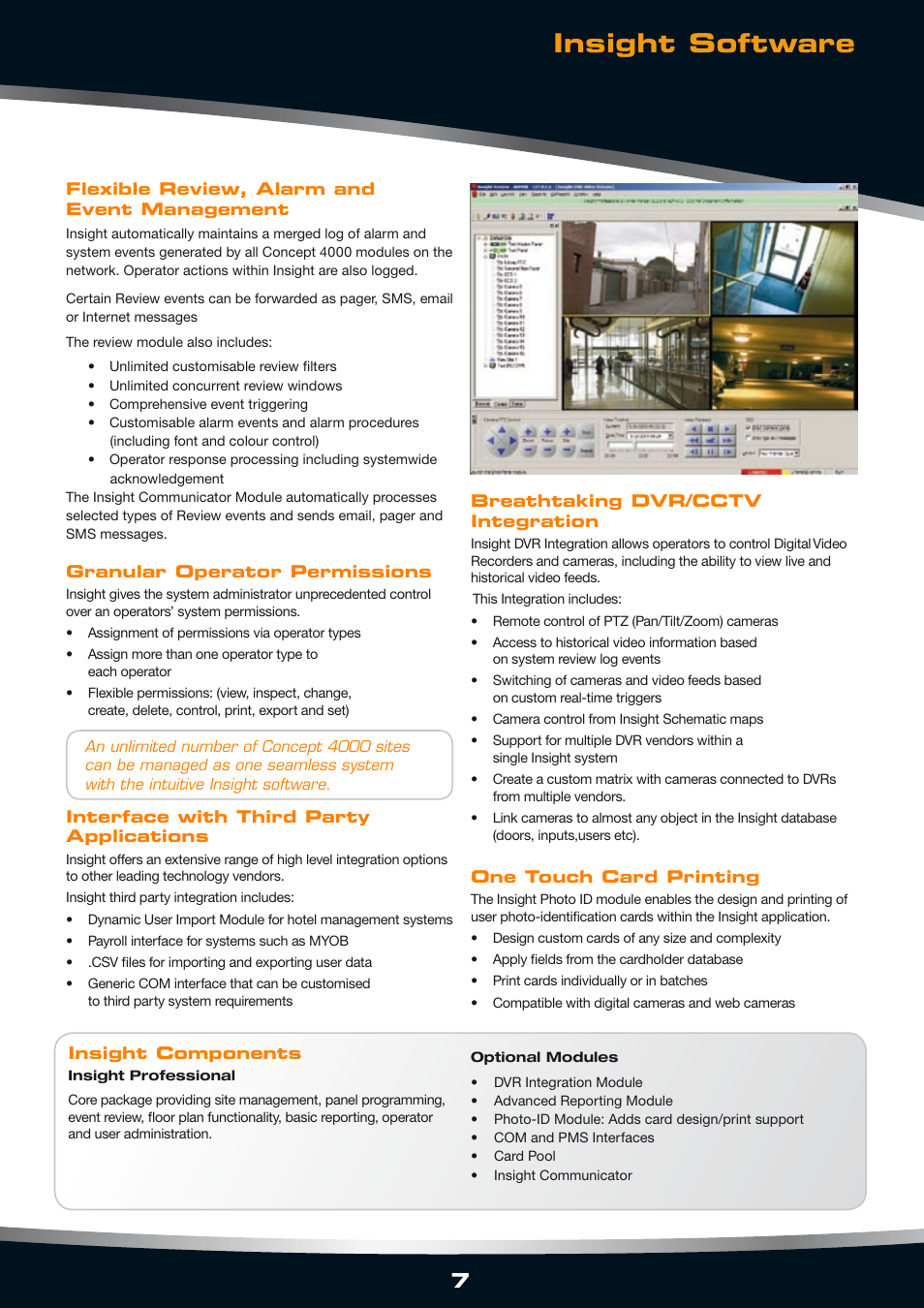 Insight software | Inner Space Systems CONCEPT 4000 User Manual | Page 7 / 16