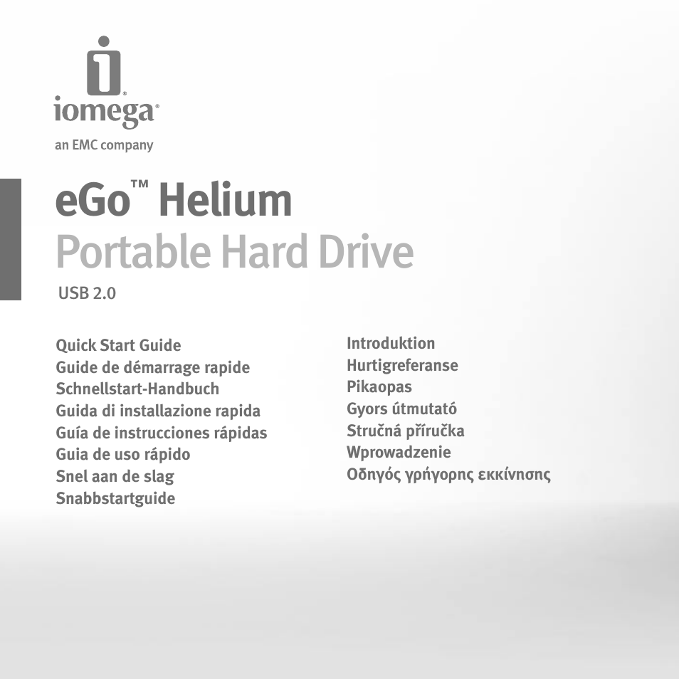 Iomega Portable Hard Drive eGo Helium User Manual | 36 pages