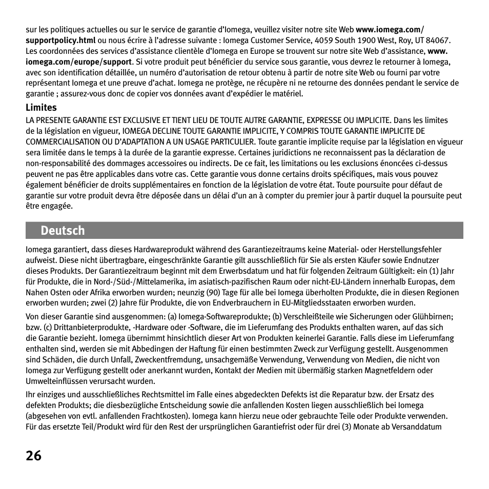 Iomega Portable Hard Drive eGo Helium User Manual | Page 26 / 36