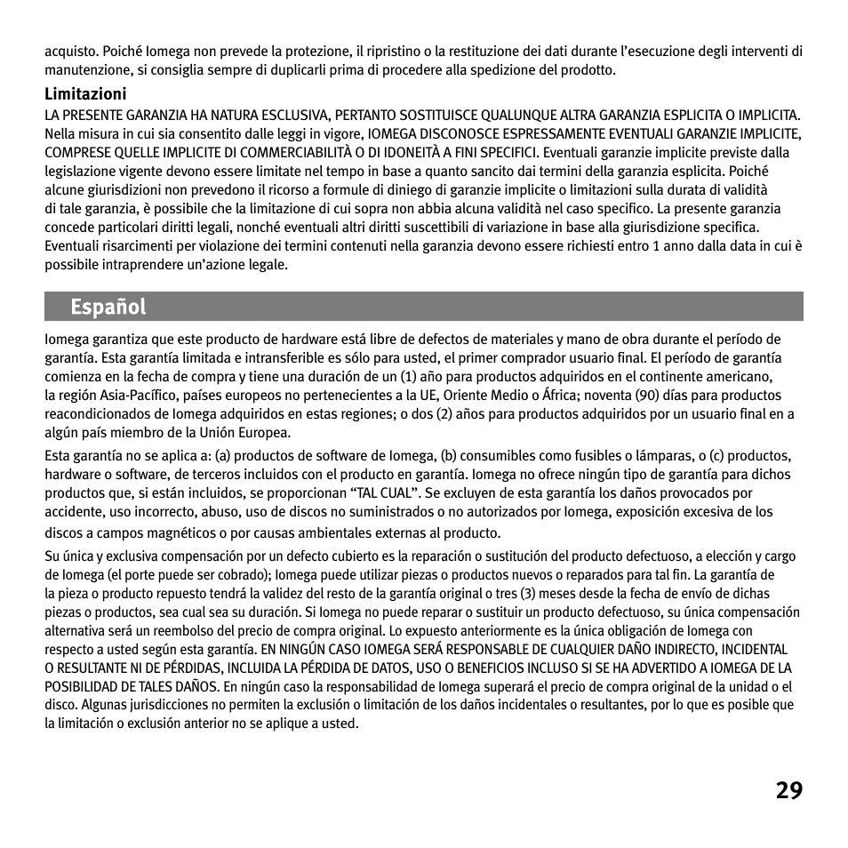 Iomega Portable Hard Drive eGo Helium User Manual | Page 29 / 36