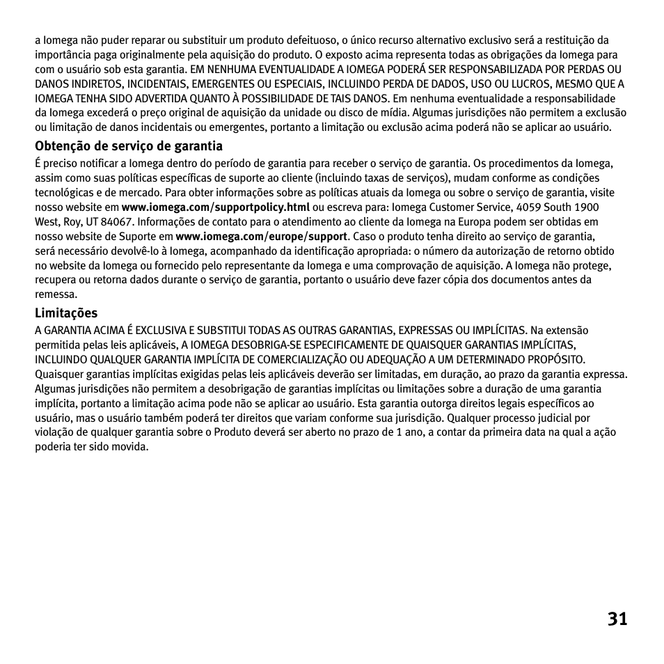 Iomega Portable Hard Drive eGo Helium User Manual | Page 31 / 36