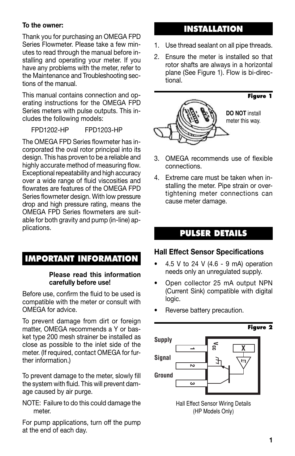 Installation, Important information, Pulser details | Iomega HIGH FPD1000-HP User Manual | Page 3 / 12