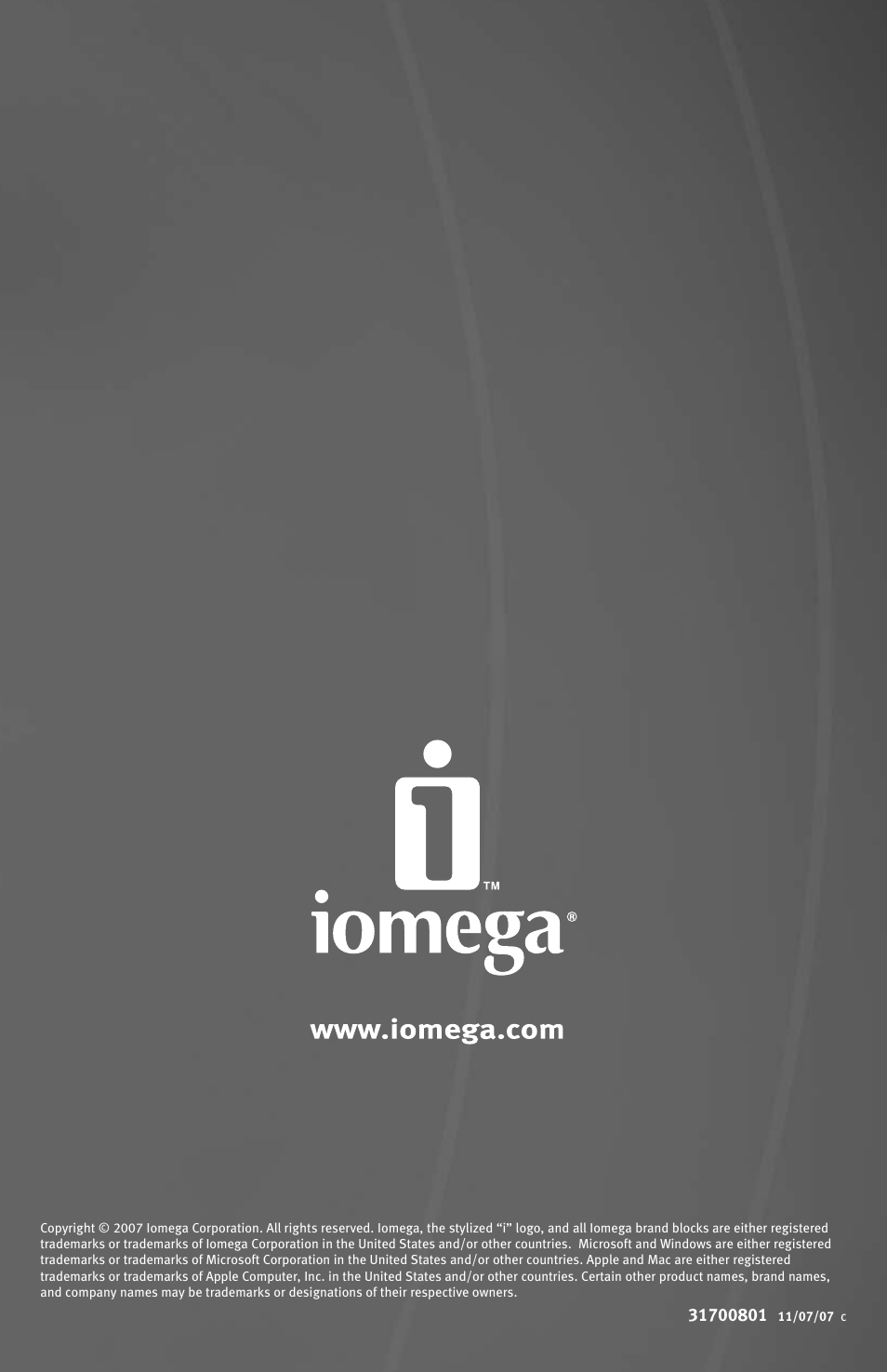 Iomega Home Network Hard Drive User Manual | Page 20 / 20
