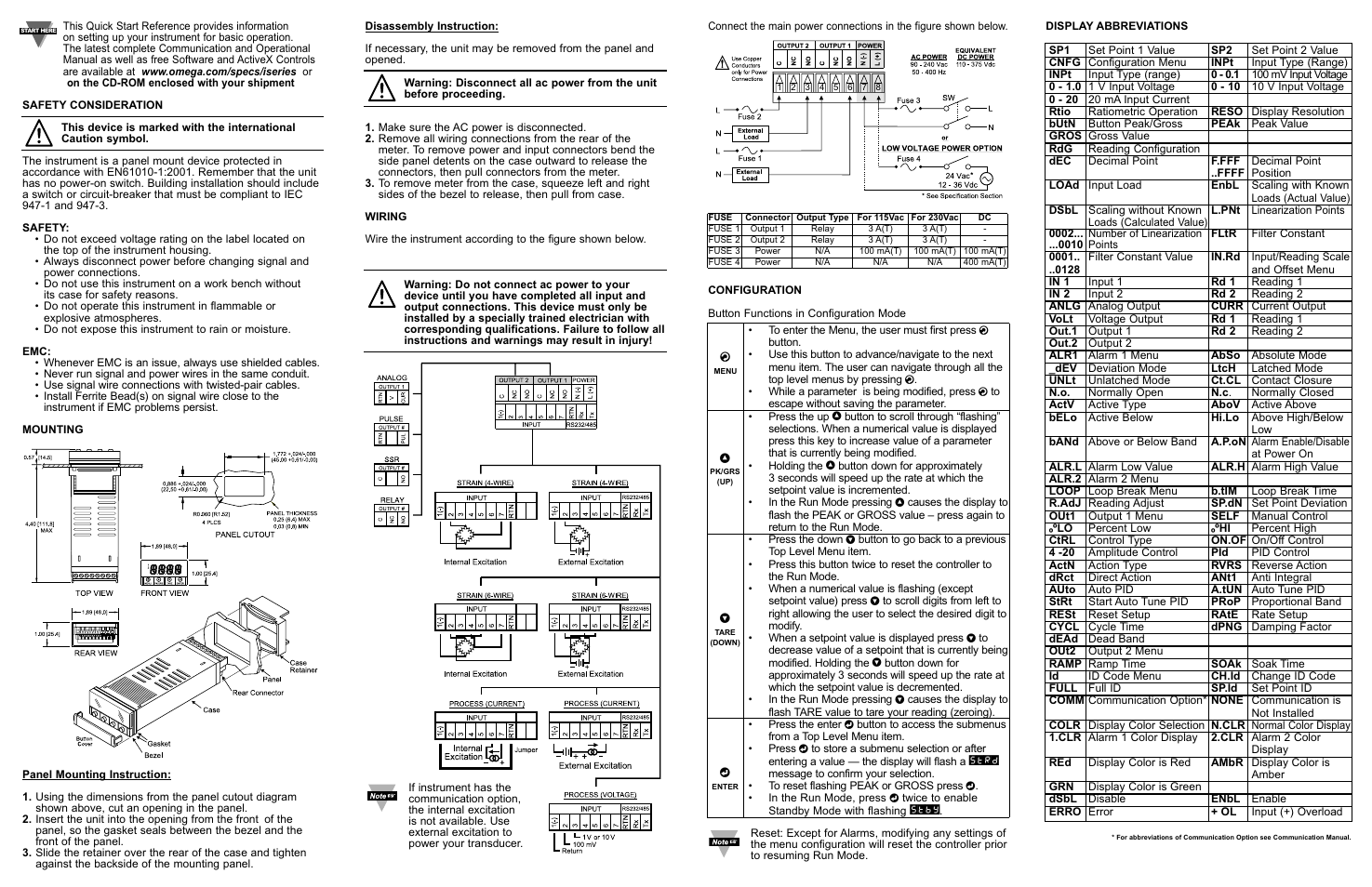 Iomega PROCESS / STRAIN GAUGE CONTROLLER CNIS32 User Manual | Page 2 / 2