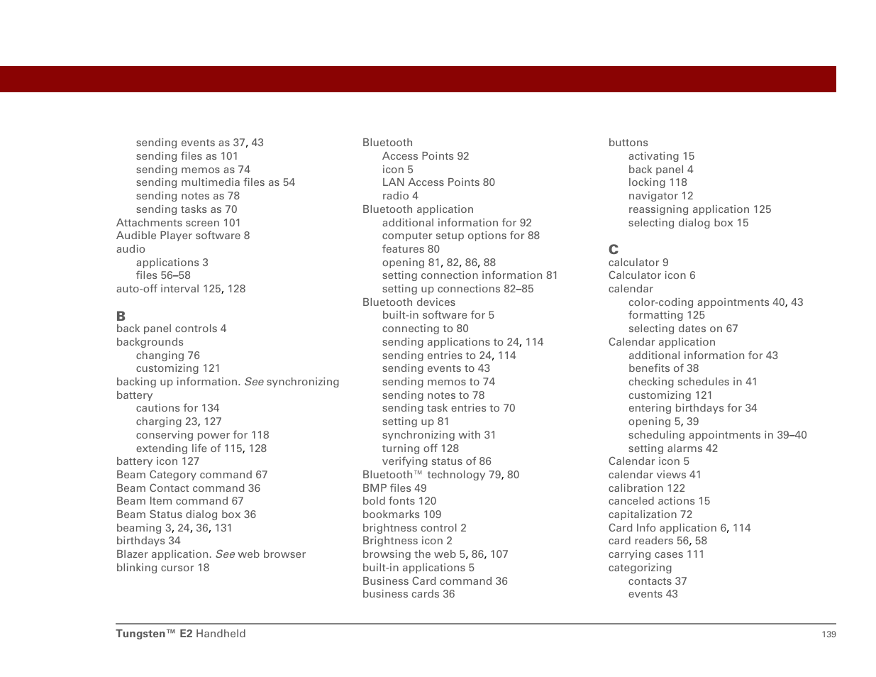 Int'l Wireless E2 User Manual | Page 148 / 159
