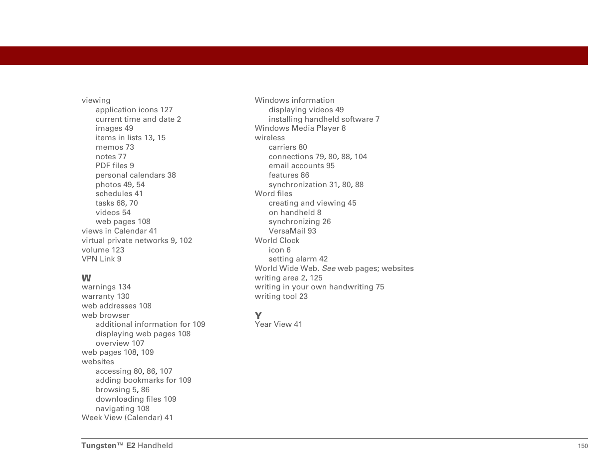 Int'l Wireless E2 User Manual | Page 159 / 159